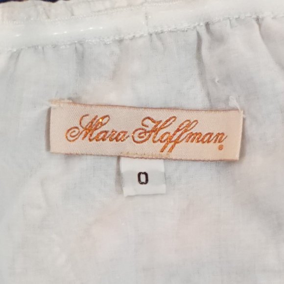 Mara Hoffman Strapless Bustier Maxi Dress w/ Geometric Embro… - Picture 7 of 8